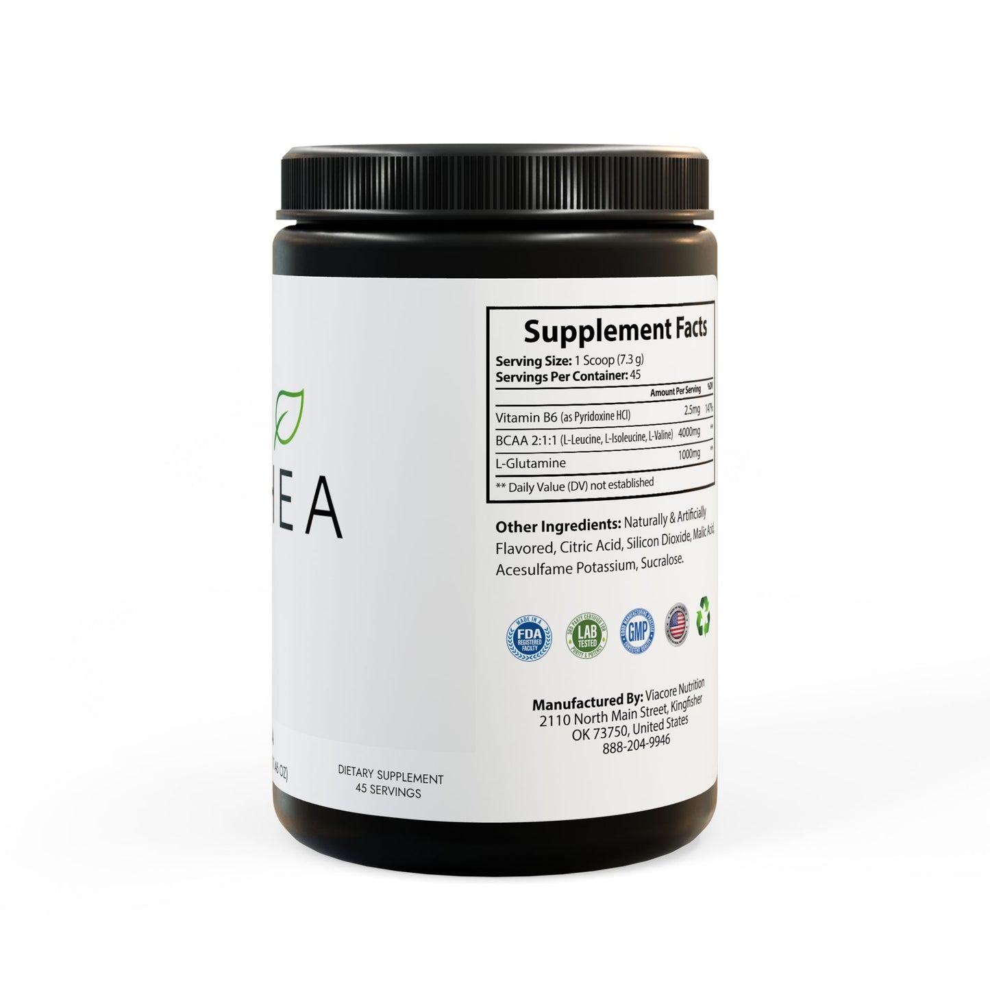 BCAA Supplement, Watermelon (325g, 11.46oz, 45 servings)