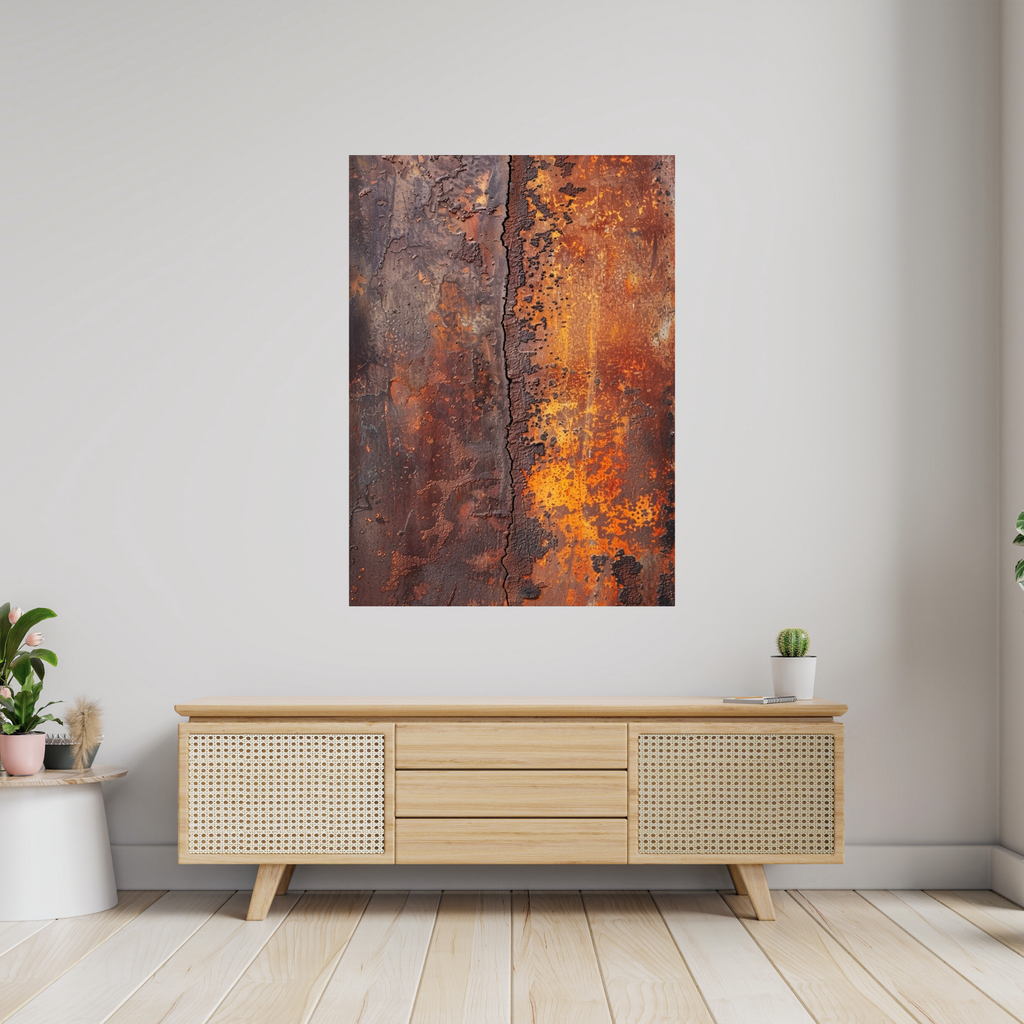 Deep Rust | Industrial Texture Canvas Art