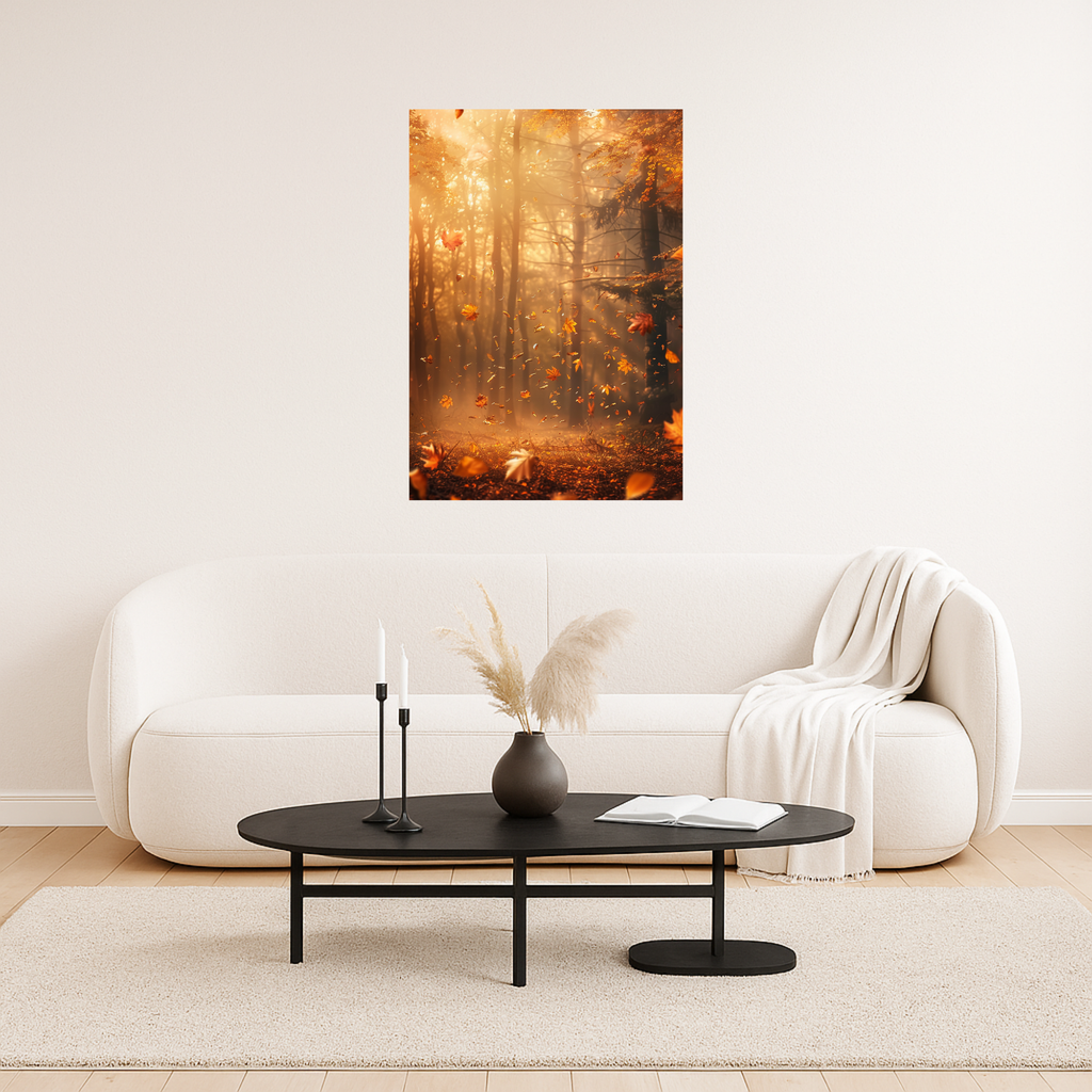 Golden Leaves in the Light